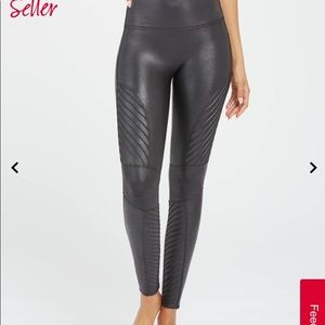 Spanx Black Moto Leggings 2x